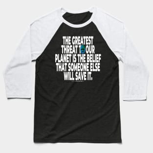 Climate Activist Graphics #takingblindfoldsoff 48 Baseball T-Shirt